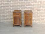 Queen Anne Walnut Bedside Cabinets - Image 2