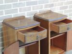 Queen Anne Walnut Bedside Cabinets - Image 8