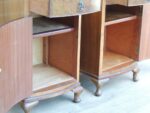 Queen Anne Walnut Bedside Cabinets - Image 9