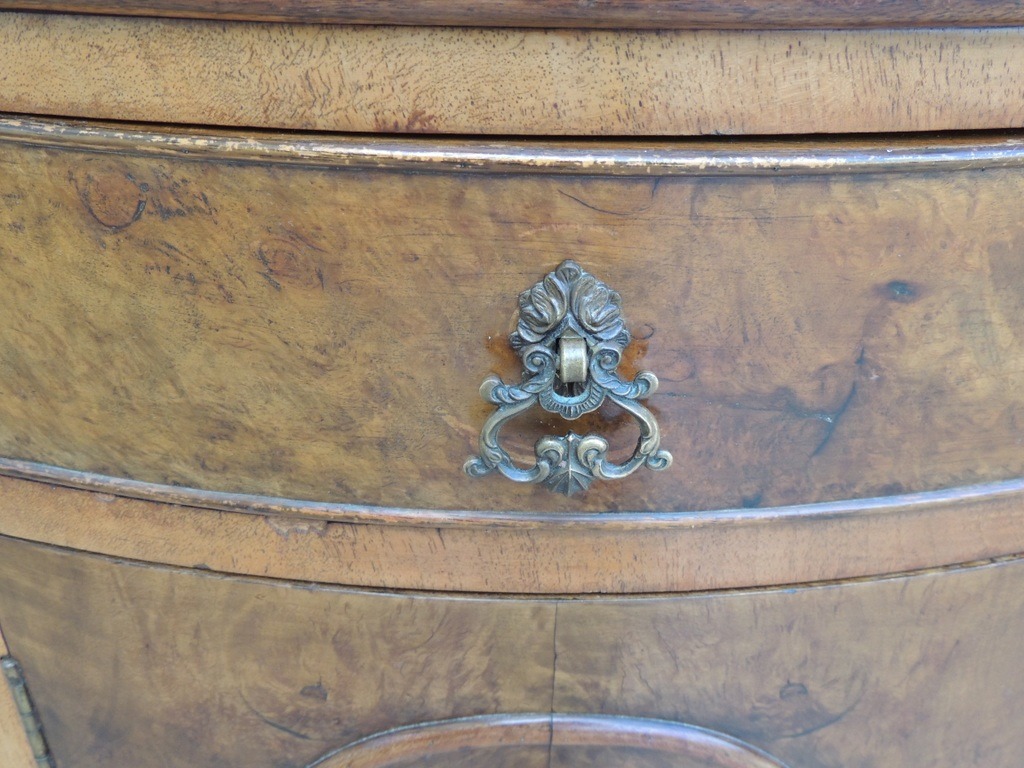 Queen Anne Walnut Bedside Cabinets - Image 17