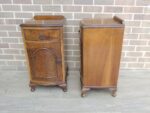Queen Anne Walnut Bedside Cabinets - Image 19
