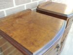Queen Anne Walnut Bedside Cabinets - Image 22