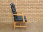 Chesterfield Antique Blue Carver Chair - Image 5