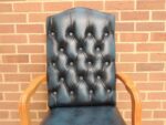 Chesterfield Antique Blue Carver Chair - Image 8