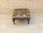 Chesterfield Whiskey Brown Footstool