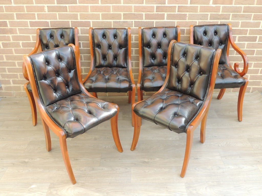 Chesterfield Dining Chairs - Image 5