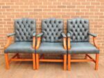 3 Chesterfield Chairs - Image 2