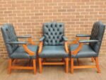 3 Chesterfield Chairs - Image 5