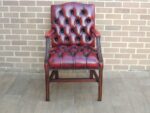 Chesterfield Ox Blood Chair - Image 3