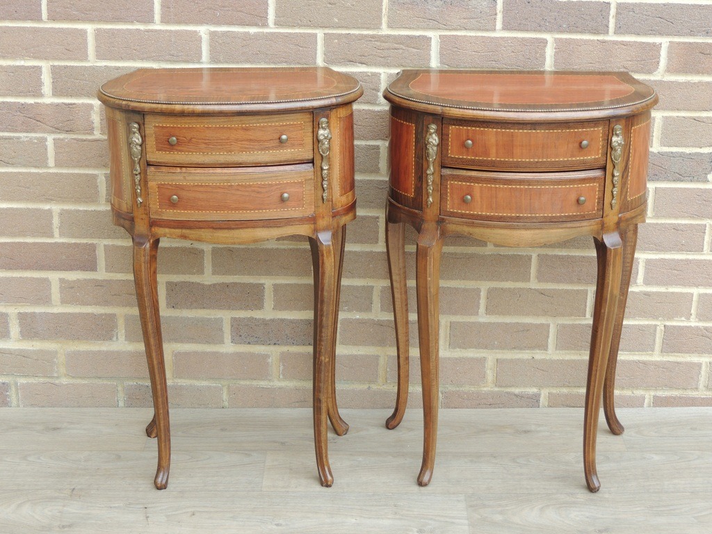 French Louis XV Bedside Tables - Image 2