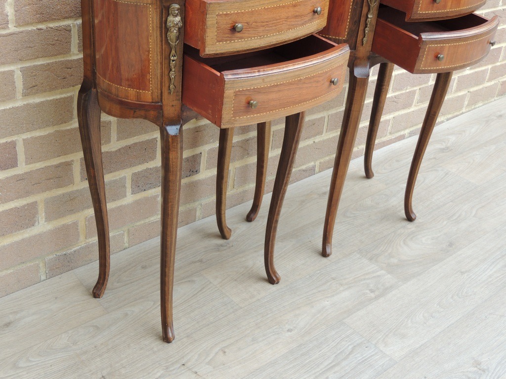French Louis XV Bedside Tables - Image 8