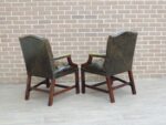 Pair of English Chesterfield Gainsborough Chairs - Image 7