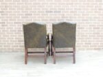 Pair of English Chesterfield Gainsborough Chairs - Image 8