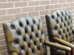 Pair of English Chesterfield Gainsborough Chairs - Image 11