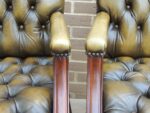 Pair of English Chesterfield Gainsborough Chairs - Image 18