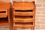 Pair of French Cherry Bedside Tables - Image 8
