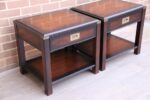Military Campaign Bedside Tables - Image 3