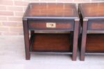 Military Campaign Bedside Tables - Image 4