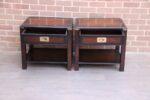 Military Campaign Bedside Tables - Image 6
