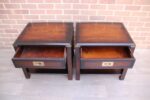 Military Campaign Bedside Tables - Image 9