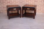 Military Campaign Bedside Tables - Image 10