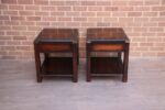 Military Campaign Bedside Tables - Image 11