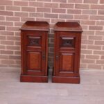 Pair of Antique Mahogany Pot Cupboards