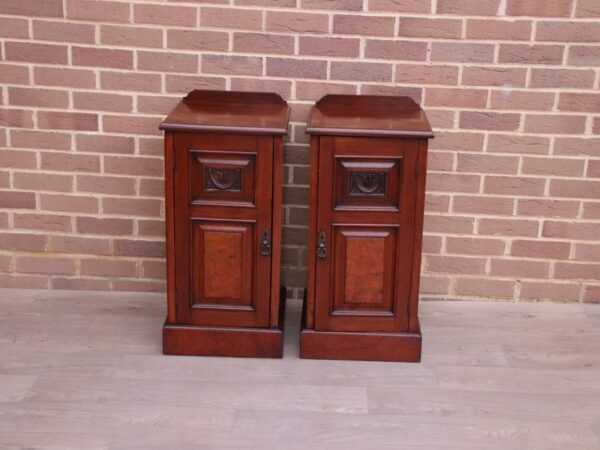 Pair of Antique Mahogany Pot Cupboards