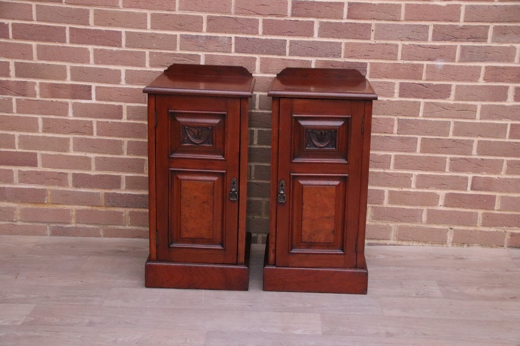 Pair of Antique Mahogany Pot Cupboards - Image 2
