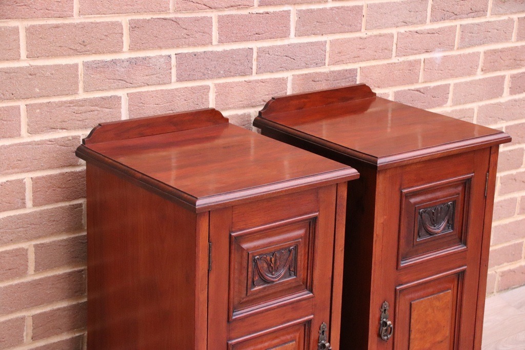Pair of Antique Mahogany Pot Cupboards - Image 5