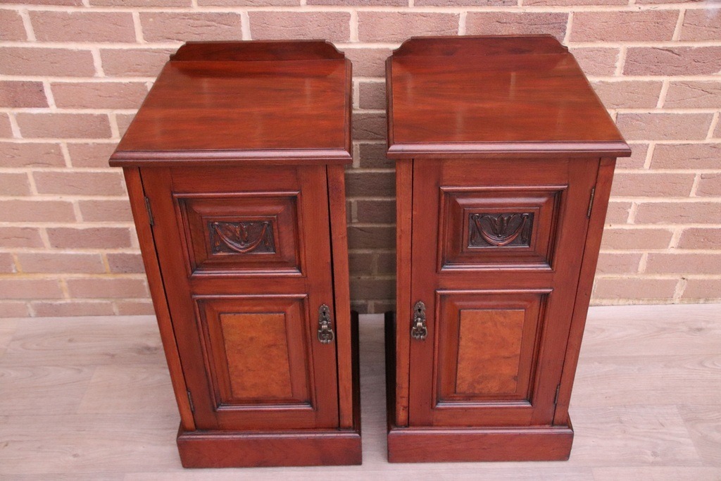 Pair of Antique Mahogany Pot Cupboards - Image 9