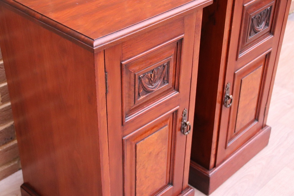 Pair of Antique Mahogany Pot Cupboards - Image 14