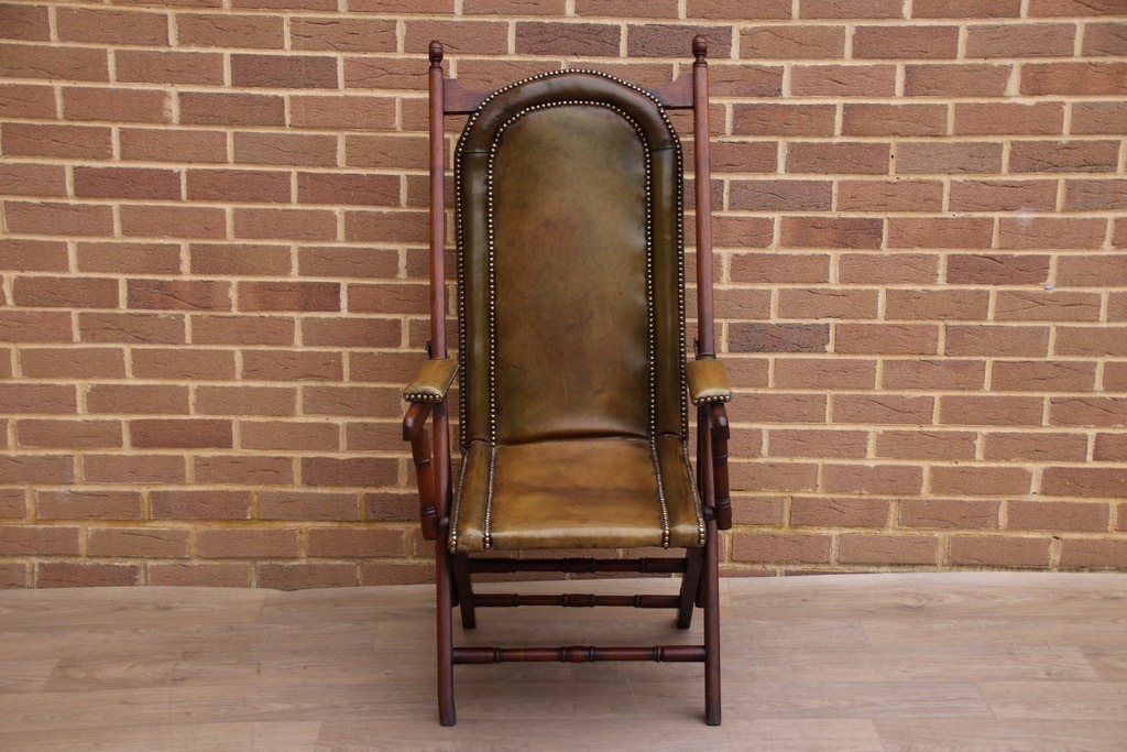 Campaign Antique Folding Deck Chair - Image 2