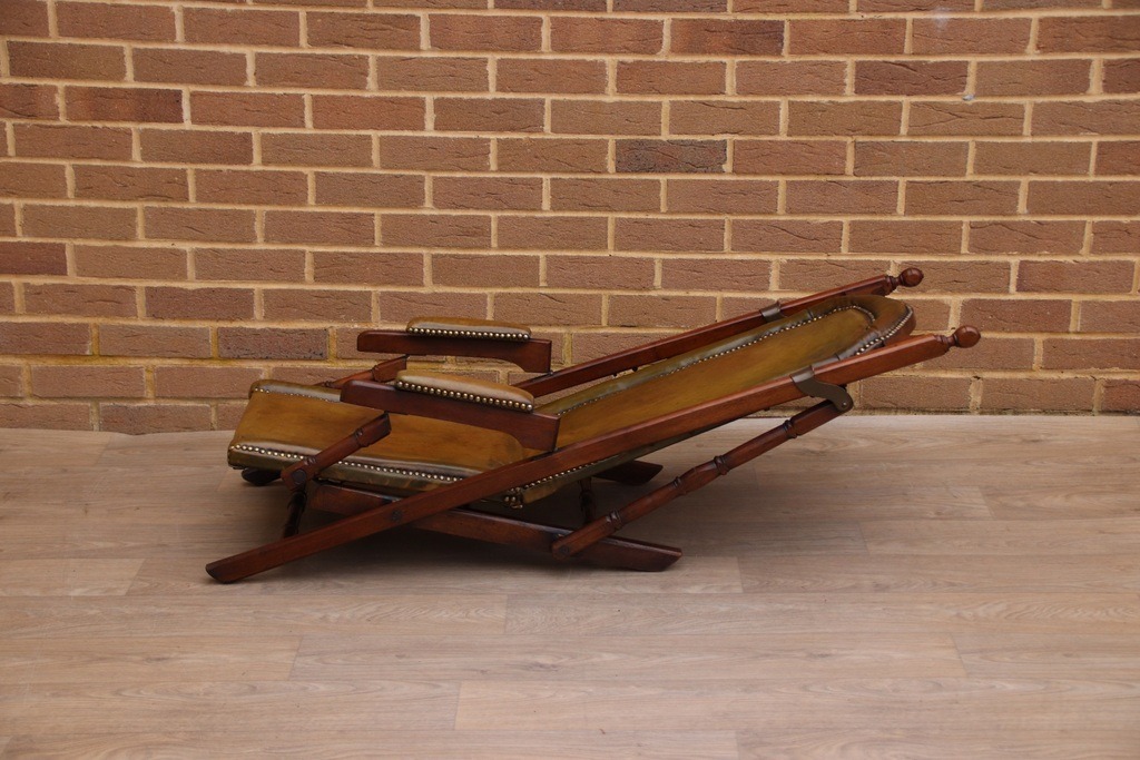 Campaign Antique Folding Deck Chair - Image 10