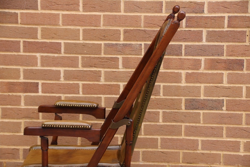 Campaign Antique Folding Deck Chair - Image 13