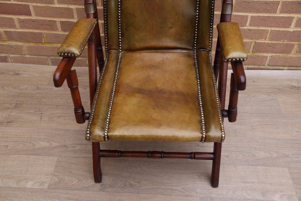 Campaign Antique Folding Deck Chair - Image 16