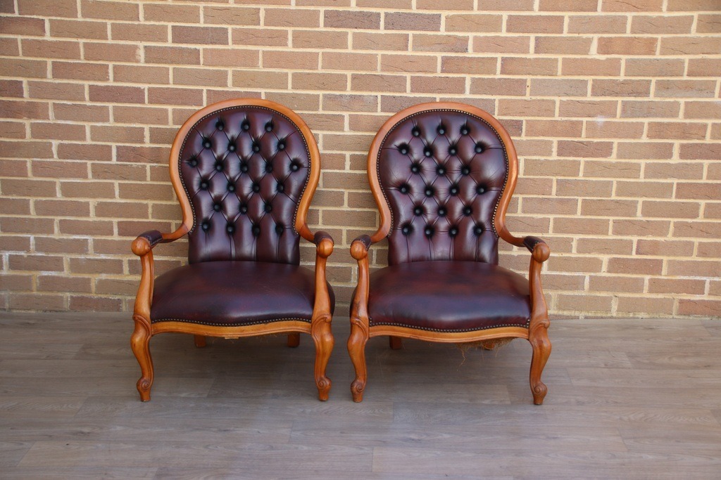 Chesterfield Parlour Armchairs - Image 2