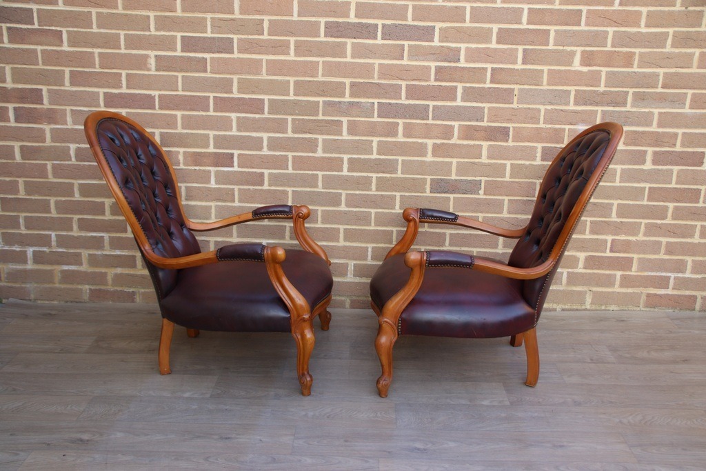 Chesterfield Parlour Armchairs - Image 5