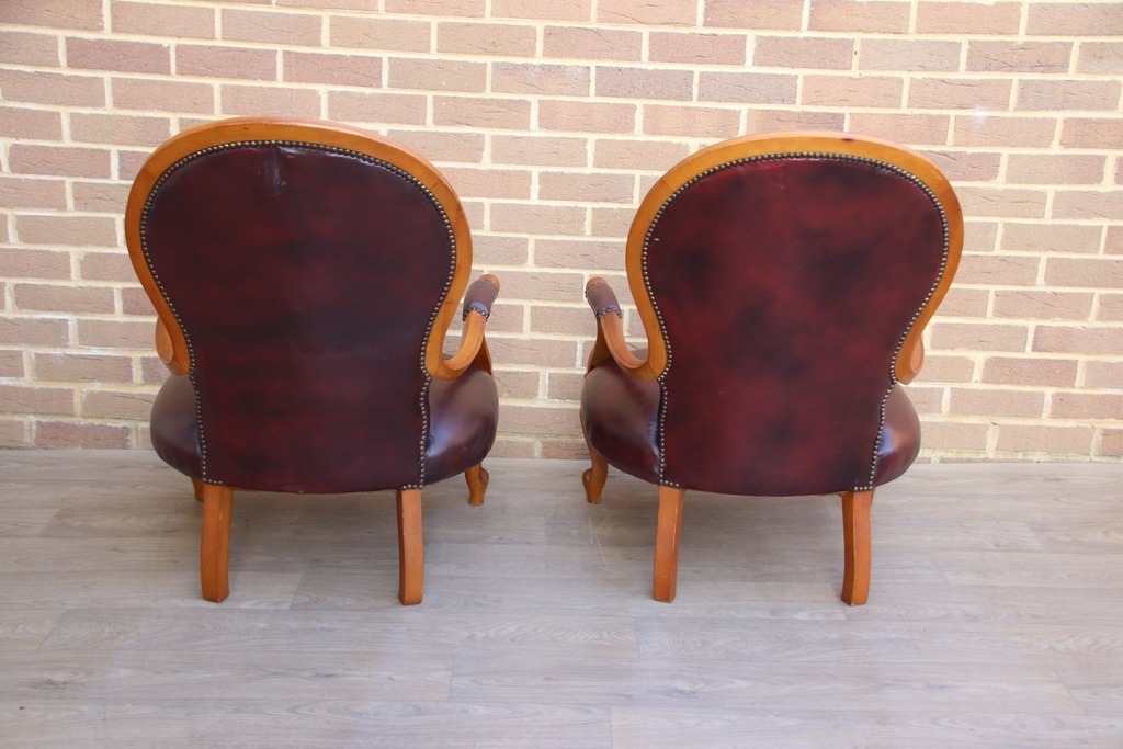 Chesterfield Parlour Armchairs - Image 7