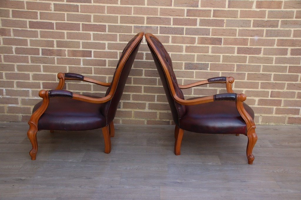 Chesterfield Parlour Armchairs - Image 8