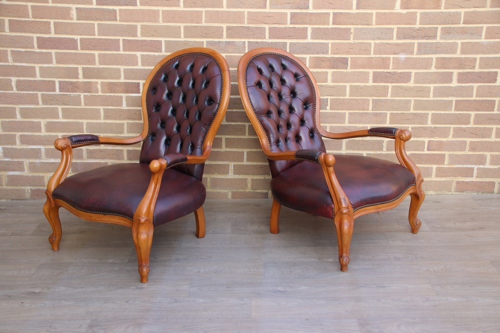 Chesterfield Parlour Armchairs - Image 9