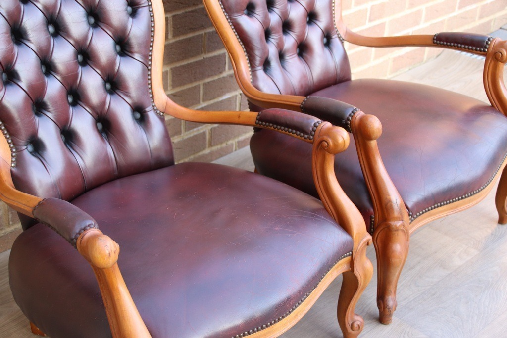 Chesterfield Parlour Armchairs - Image 13