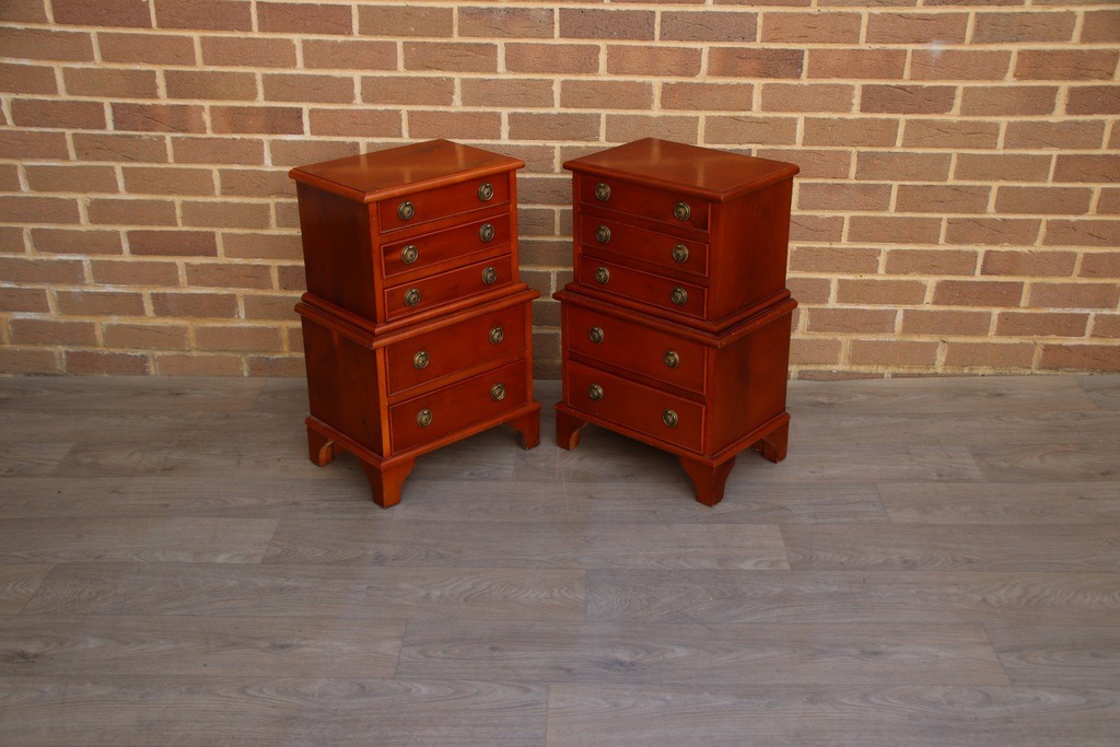 Yew Compact Bedside Chests - Image 15