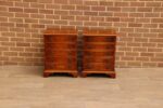 Pair of Oak Burr Bedside Chests