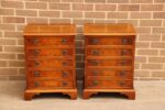 Pair of Oak Burr Bedside Chests - Image 3