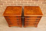 Pair of Oak Burr Bedside Chests - Image 25