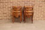 Pair of French Bombe Bedside Tables