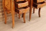 Pair of French Bombe Bedside Tables - Image 5