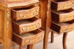 Pair of French Bombe Bedside Tables - Image 6