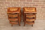 Pair of French Bombe Bedside Tables - Image 7